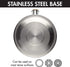 Primula Stewart Whistling Stovetop Tea Kettle Food Grade Stainless Steel, Hot Water Fast to Boil, Cool Touch Folding, 1.5 Qt, Polished Silver with Wood Handle