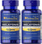Puritan's Pride Super Strength Rapid Release Capsules Melatonin 120 Count (Pack of 2)