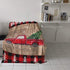 Red Truck with Christmas Tree Flannel Blankets Snowflake Wood Grain Throw Blankets Soft Lightweight Bed Blanket Cozy Microfiber Blanket for Sofa Couch Home Decor 40x50inch
