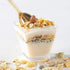 Supernal 2oz Square Plastic Mini Dessert Cups with Gold Spoons, Plastic Parfait Appetizer Cup, 100pcs Dessert Cups?100pcs Gold Spoons?Serving for Tasting Party Desserts Appetizers