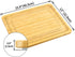 Bamboo Cheese Board and Charcuterie Boards/Serving Tray with Built-in Compartments and Juice Groove for Cheese, Meat and Fruit (13" x 15.9")