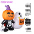 HOOJO 6 FT Halloween Inflatables Pumpkin Kid with Ghost Outdoor Halloween Decorations with Build-in LEDs, Blow up Halloween Decorations for Yard, Garden, and Lawn