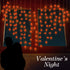 TURNMEON 2Pack 16.4Ft 40Led Valentines Day Decoration for Home Outdoor Valentines Lights Decoration, 8 Mode Heart Lights Valentines Day Decor String Lights Battery Operated for Home
