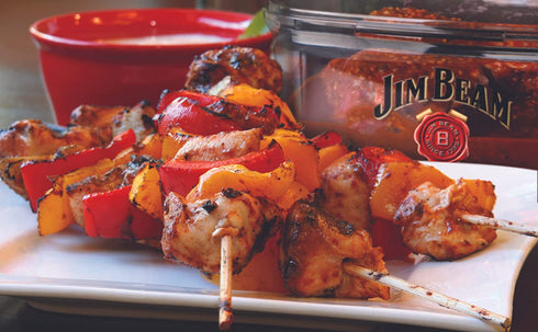 Jim Beam Vacuum Sealed Pump, Removes air from The Marinade Box, Speedy Process, Barbecue and Grilling, Perfect Marination of Beef, Chicken and Fish, Standard, Red