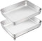 TeamFar Lasagna Pan, 12…–™™ x 9¾™™ x 2™™, Stainless Steel Rectangular Casserole Cake Baking Brownie Pan, Non-toxic & Sturdy, Brushed Surface & Deep Side, Dishwasher Safe, 2PCS