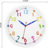 Lumuasky Colorful Wall Clock for Kids 12 Inch Silent Non-Ticking Battery Operated Clock for Nursery Classroom School Office Bedroom Living Room Kitchen