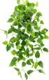 WXBOOM 1 Pack Artificial Hanging Plant 2.84Ft Fake Potted Plant Fake Ivy Vine for Home Shelf Indoor Outdoor Garden Decor (with Black Plastic Pot)