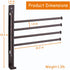 Towel Rack, 4-Arm Swivel Towel Hanger for Bathroom, Towel Bars Swing Out Wall Mounted Towel Racks Oil Rubbed Bronze