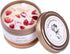 Rose Scented Candles Valentines Day Gifts Handmade Soy Wax Healing Candle Organic Dry Flower and Rose Quartz Candle with Cotton Wick Increase Charm/Wealth/Lucky for Lover Gift