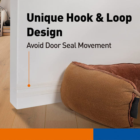 MAGZO Door Draft Stopper 38in Length, Brown Under Door Snake Noise Blocker Sound Proof Door Blocker Air Dust Stopper