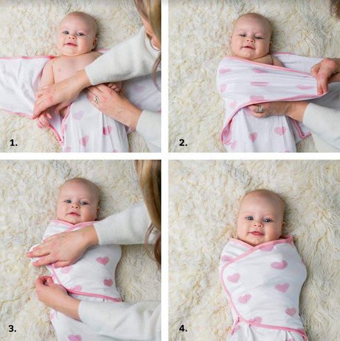 Ziggy Baby Baby Swaddle Blanket Wrap Set 3 Pack- Pink Peony, Pink Heart, Pink Buffalo Plaid - Newborn Swaddle, Baby Swaddles 0-3 Months, Baby Girl Swaddle, Swaddle Blankets, Swaddle Blankets Baby Girl
