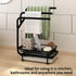 ICEETING Kitchen Sink Organizer, Sponge Holder with Towel Rack, with Drain Pan, for Kitchen Sink or Bathroom Storage,Sponge Brush Soap Dish Dishcloth Rack
