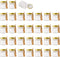 Encheng 1.5 oz Clear Hexagon Jars,Small Glass Jars With Lids(golden),Mason Jars For Herbs,Foods,Jams,Liquid,Mini Spice Jars For Storage 30 Pack €¦