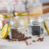Encheng 1.5 oz Clear Hexagon Jars,Small Glass Jars With Lids(golden),Mason Jars For Herbs,Foods,Jams,Liquid,Mini Spice Jars For Storage 30 Pack €¦