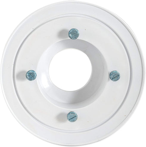 EZ-FLO 15301 PVC Low-Profile Floor & Shower Drain, 2 inch x 3 inch, White