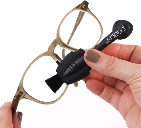 CarbonKlean Peeps Eyeglass Lens Cleaner - Efficient and Durable Carbon Microfiber Technology - Exclusively Used by NASA - 500 Uses (Injected Blue)