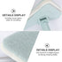 balacoo Shower Scrubber for Cleaning, Extendable Long Lightweight Handle Detachable Bristles Scrub Brush for Cleaning Bathtub Shower Bathroom
