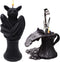 Gothic Bat Shaped Candle, Bat Skull Inside When It Melts, Home Decoration Vegan Friendly 100% Vegetable Wax 6x3 inches by Gute