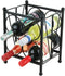 Oenophilia Mini Wine Matrix, Black-4 Bottle, Countertop Wine Rack, Tabletop Wine Bottle Holder, Foldable for Easy Storage