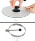 Home-X - Bacon and Eggs Cookware Set Includes Two Stainless Steel Egg Rings and Clear Tempered Glass Bacon Press