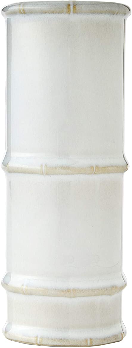 SKL Home Vern Yip Bamboo Lattice Vase, White