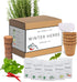 Winter Indoor Garden Kit - Herb Garden Seed Starter Kit for Gardening Indoors | Plant Grow Kit with Sage Rosemary Seeds and Hot Pepper Seeds for Planting | Growing Fresh Kitchen Herbs - By Mr Sprout