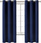 BGment Blackout Curtains for Bedroom - Grommet Thermal Insulated Room Darkening Curtains for Living Room, Set of 2 Panels (42 x 63 Inch, Navy Blue)