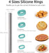 U-Taste 18/8 Stainless Steel 16 inch Adjustable Rolling Pin with Silicone Removable Thickness Rings, Nonstick Kitchen Roller Pin for Baking Cookies Pastry Pizza Pasta Dough Fondant (Teal/Aqua Sky)