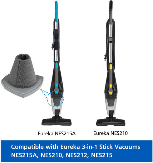 LINNIW 6 Pack Eureka Vacuum Filter Compatible with Eureka NES215A Blaze 3-in-1 Swivel Handheld & Stick Vacuum Cleaner, NES210, NES212, NES215, Compare to Part # N0101 & N0102