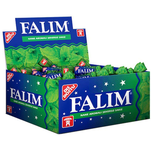 Falim 100 Piece Mint Flavoured Fresh Sugar-Free Chewing Gum, Individually wrapped
