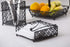 Tablecraft Farmhouse Collection Napkin Holder, Black, Model: