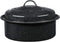 Granite Ware 3 lb. Capacity Covered Round Roaster, Speckled Black Enamel on Steel