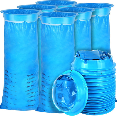 Vomit Bags, YGDZ 24 Pack Barf Bags Disposable Emesis Bags Throw Up Car Puke Nausea Bags for Travel Motion Sickness, 1000ml