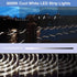 LED Strip Lights Battery Operated, 9.8Ft 6500K Light Strip with Remote Dimmable Memory Function Acrylic Tape, 90 LED Rope Lights IP68 Full Waterproof for Outdoor Bar Kitchen Bedroom Decor (Cool White)