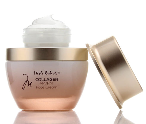 Merle Roberts Day and Night Face Cream with Collagen. Anti-Aging face cream for Wrinkles, Fine Lines, Uneven Skin Tone, and Dry Skin. 1 fl oz (1 Fl Oz (Pack of 1))