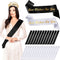 24 Pieces Satin Sash Blank Sashes Pageant Sash Blank Sashes Plain Sashes DIY Plain Senior Sashes Satin Sashes for Wedding Party Decoration Personalized Pageant Your Text Here (Black, White)