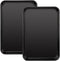 Suice 13 x 9.5 Inch Quarter Sheet Pan 2 Pcs, 1-inch Deep Non-stick Carbon Steel Rectangle Baking Sheets Cookie Pan Easy Bake Oven Trays for Cooking, Home Kitchen, Bakery, Desserts, Cake - Black
