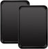 Suice 13 x 9.5 Inch Quarter Sheet Pan 2 Pcs, 1-inch Deep Non-stick Carbon Steel Rectangle Baking Sheets Cookie Pan Easy Bake Oven Trays for Cooking, Home Kitchen, Bakery, Desserts, Cake - Black