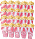 Tebery 20 Pack Plastic Open-Top Popcorn Boxes Reusable Movie Theater Style Popcorn Container Set -7.7" Tall x 4" Square