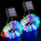 YEGUO Solar Rope Lights Outdoor Waterproof LED, 2 Pack Each 33ft 100 LED Rope Lights Outdoor, PVC Tube Multicolor Fairy String Trampoline Lights for Pool Balcony Tree Garden Yard Fence Party Walkway