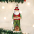 Old World Christmas Ornaments: Fisherman Collection Glass Blown Ornaments for Christmas Tree, Fly Fishing