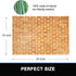 Bamboo Bath Mat Bathroom Rugs Floor Wood Shower Bathtub Waterproof Non Slip Accessories 16x24 Inch Easy to Clean, Natural, 1 pc