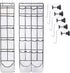 Over The Door Shoe Organizer ULG 22 Pockets Shoe Holder & 12 Mesh Pockets Hanging Shoe Holder Hanger Hanging Shoe Organizer with 3 Adjustable Metal Hooks