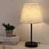 RZChome Table Lamps Set of 2, Modern Bedroom Nightstand Lamps with ON-OFF Switch and Plug in for Bedroom,Living Room,Office,Kids Room,Girls Room,Black Finish