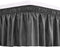 RIMELA Bed Skirt Wrap Around Elastic Dust Ruffles Solid Color Wrinkle and Fade Resistant with Adjustable Elastic Belt Easy to Install Dark Gray for Queen Size 18 Inch Drop