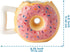 Ceramic Donut Mug - Delicious Pink Glaze Doughnut with Sprinkles - Funny "MMM... Donuts!" Quote - Best Cup For Coffee, Tea, Hot Chocolate and More - Large 14 oz - Funny Coffee Mug Gift - Pink
