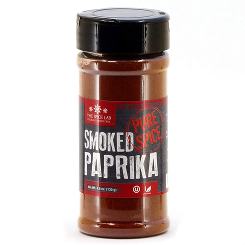 The Spice Lab Smoked Paprika Powder - High Color ASTA 120+ - 4.6 oz Shaker Jar – Premium Gourmet Spanish Paprika Powder - Vegan All Natural Kosher Non GMO Gluten Free Spice – Rich in Antioxidants