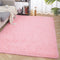 HQAYW Modern Fluffy Area Rug, Shaggy Rugs for Bedroom Living Room Ultra Soft Shag Fur Carpets for Kids Girls Nursery Plush Fuzzy Rug Cute Home Decor Rug, 3' x 5', Pink