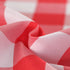 Hiasan Semi Sheer Tier and Valance Curtains Set Light Filtering Buffalo Checkered Kitchen Curtains, Red, Set of 3 Pieces