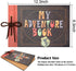 INNOCHEER Adventure Book with Embossed Cover, Large 12.3 x 8.3 Inch 80 Pages Scrapbook Album, Gifts for Thanksgiving Day, Christmas, Anniversary, Family Memory